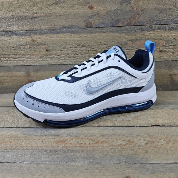 Nike Air Max AP Men's Shoes Sneakers White/ Wolf Grey- Obsidian - Picture 3 of 12